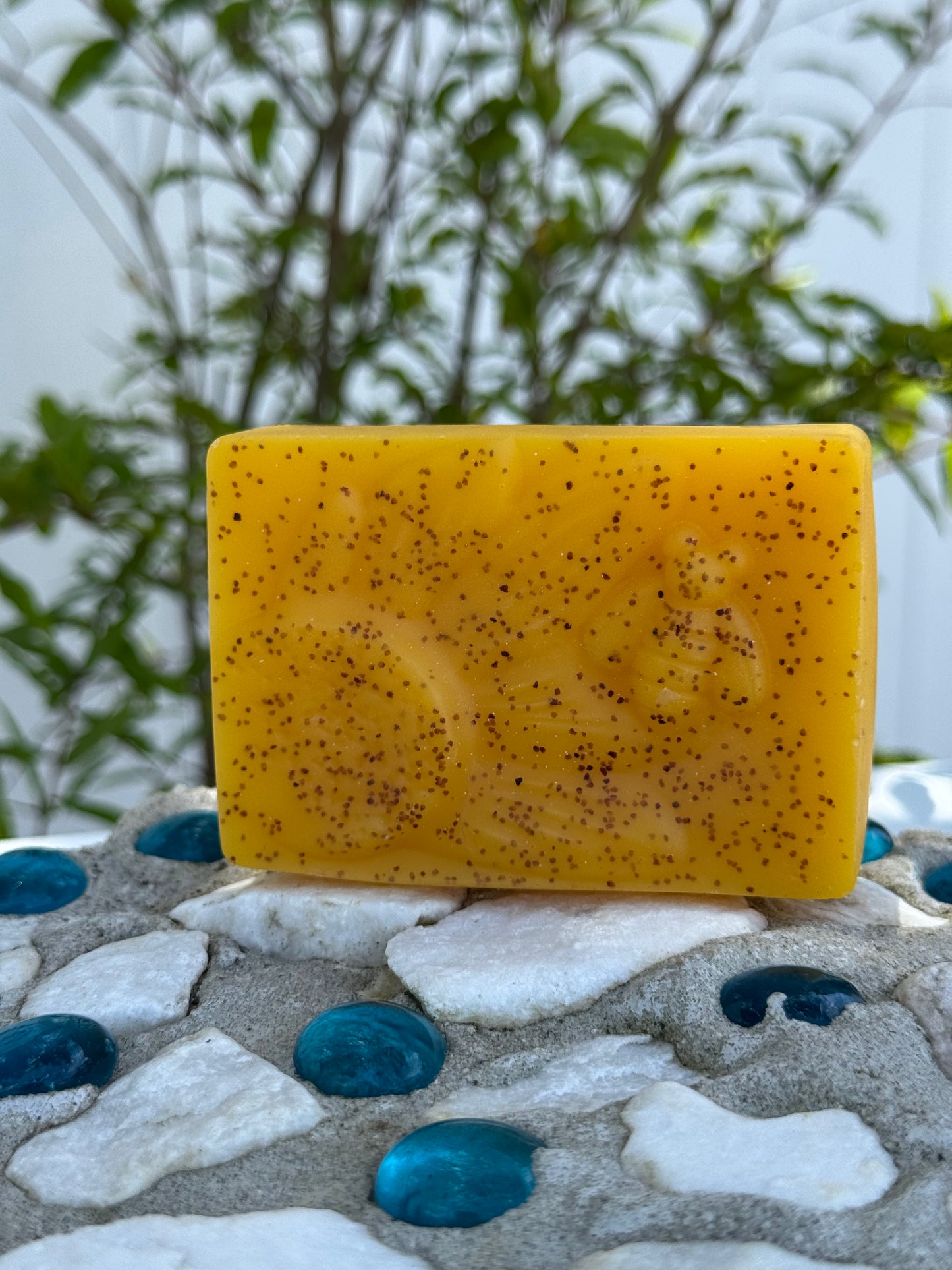Saffron and tea tree oil soap
