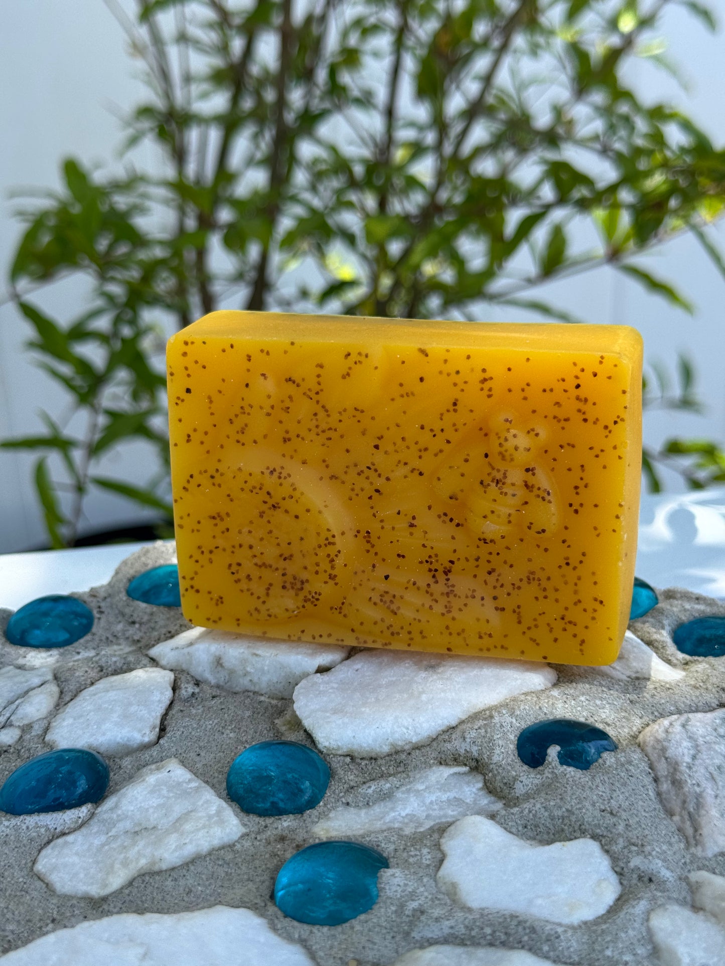 Saffron and tea tree oil soap